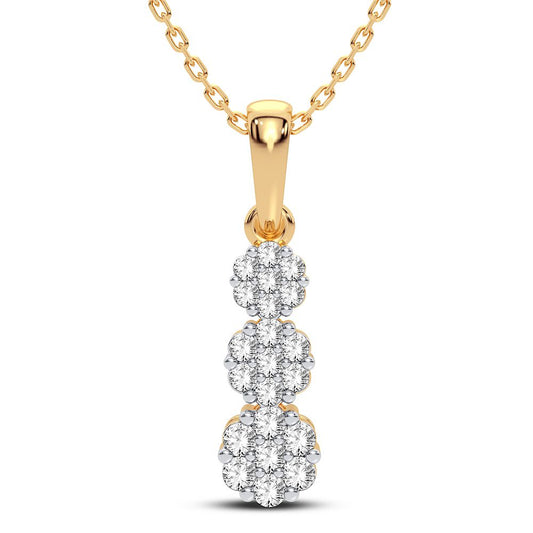 14K 0.50CT Diamond Pendant