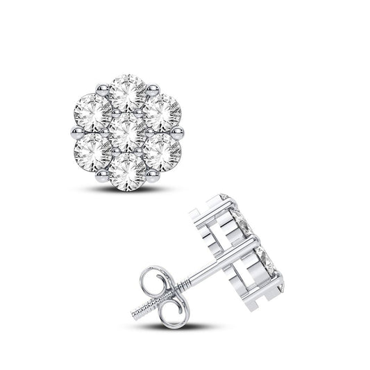 10K 0.91CT Diamond Earring