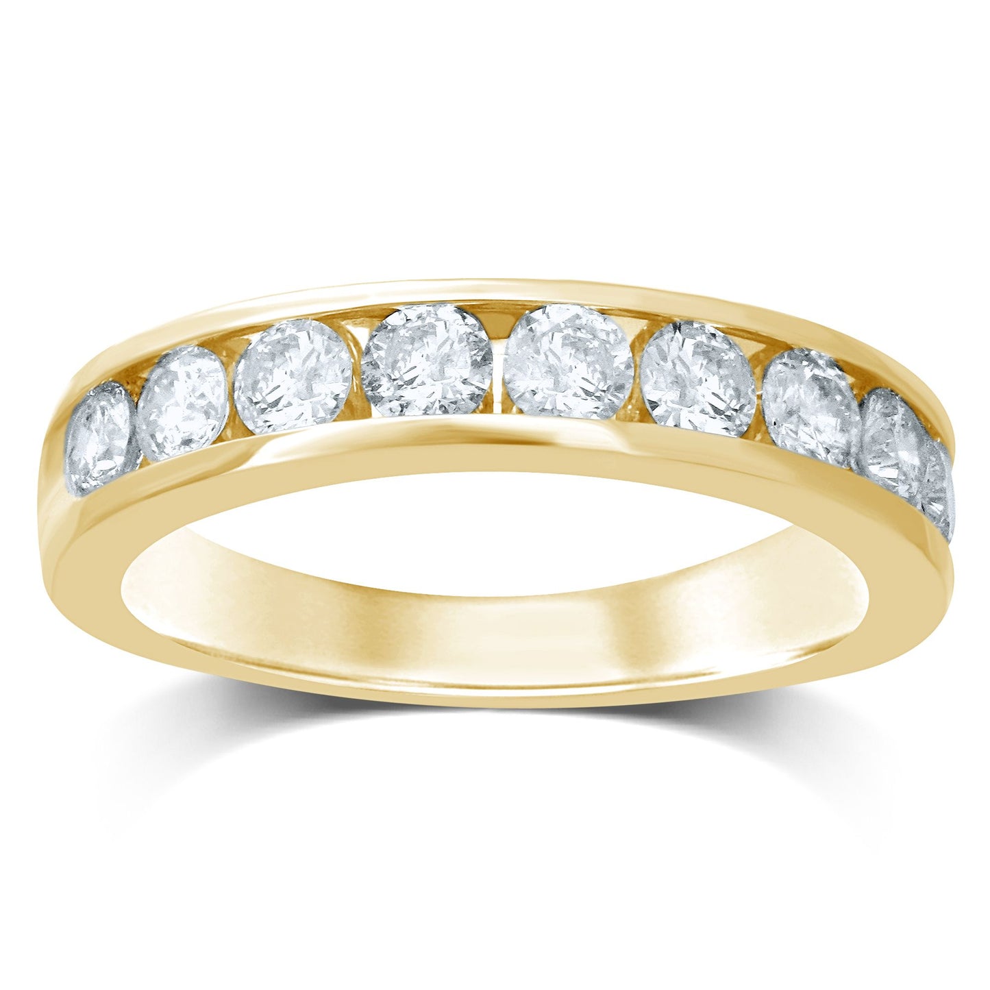 14K 0.52CT Diamond Band (9 Diamond Stones)