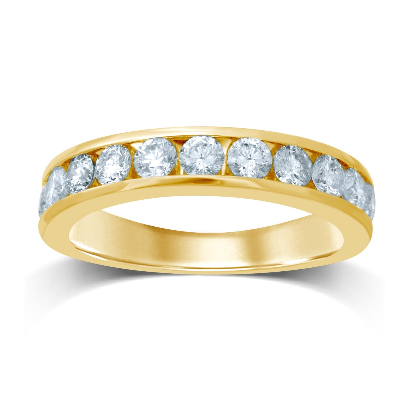 14K 0.10CT Diamond Band (11 Diamond Stones)