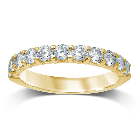 14K 0.16CT Diamond Band (11 Diamond Stones)