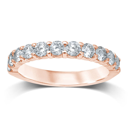 14K 0.75CT Diamond Band  (11 Diamond Stones)