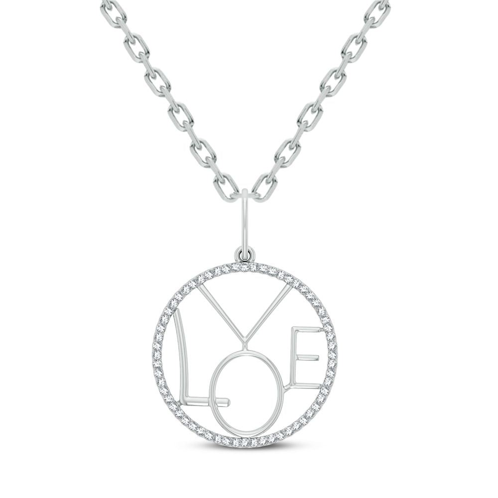 14K 0.15CT Diamond Pendant