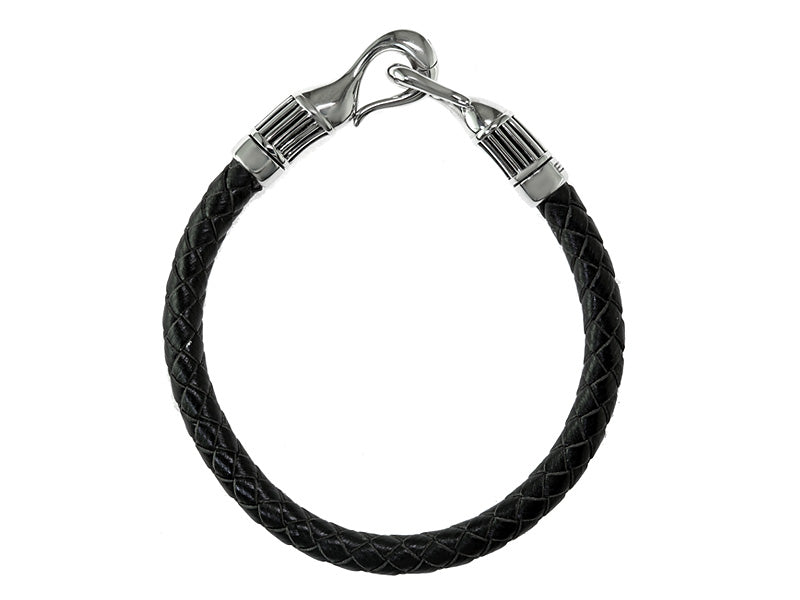 EFFY 925 STERLING SILVER/LEATHER  BRACELET