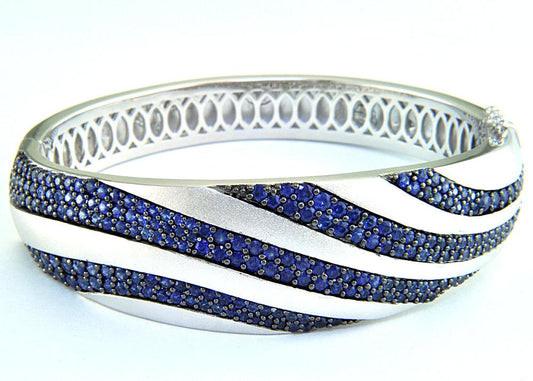 EFFY 925 EFFY 925 STERLING SILVER SAPPHIRE BANGLE