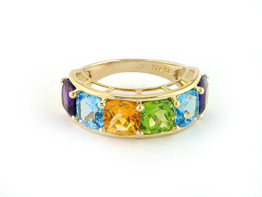 EFFY 14K YELLOW GOLD MULTICOLOR RING