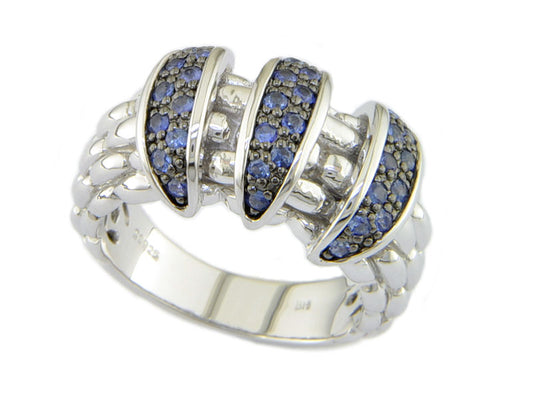 EFFY 925 STERLING SILVER SAPPHIRE RING