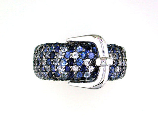 EFFY 925 STERLING SILVER SAPPHIRE RING