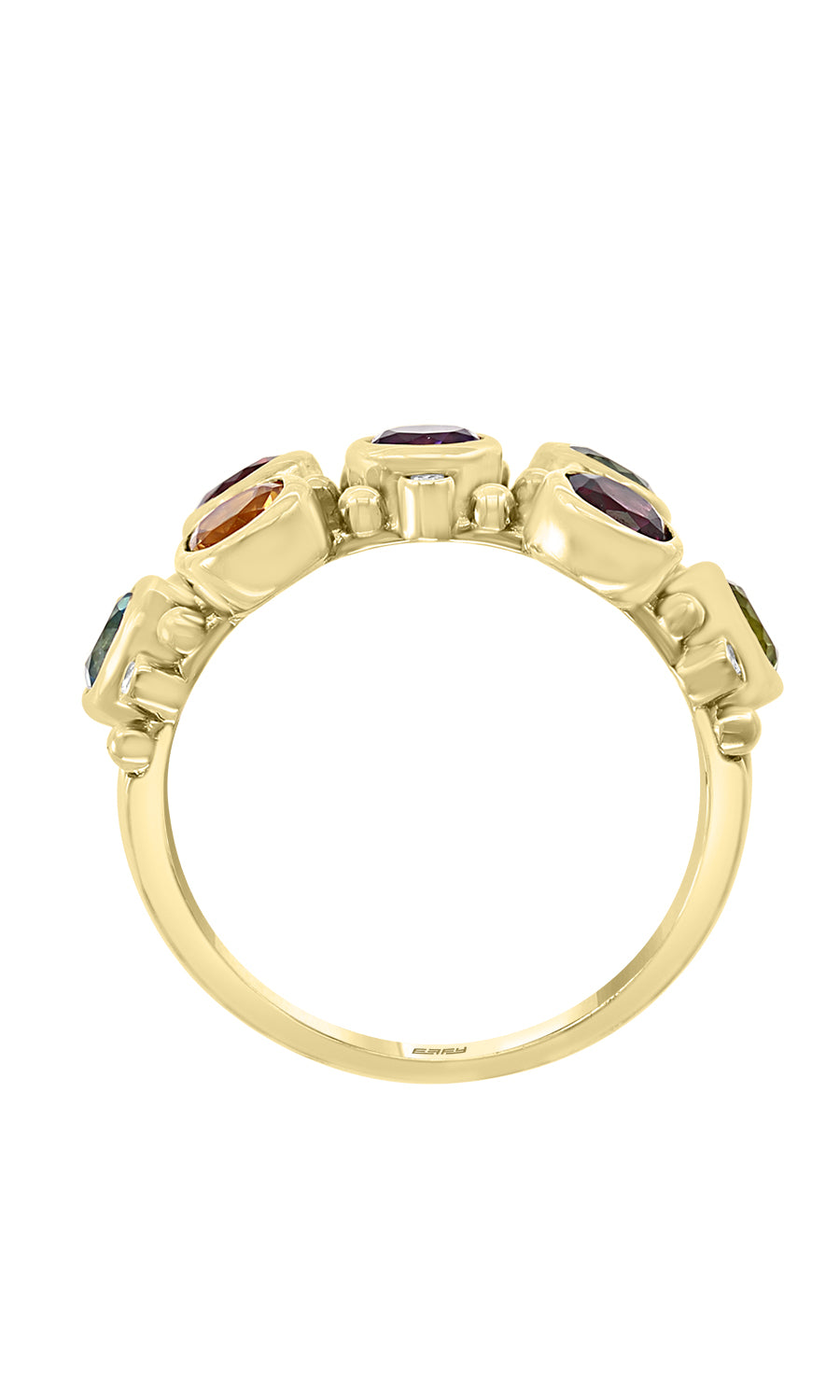 Effy 14K Yellow Gold Diamond, Amethyst, Blue Topaz, London Blue, Citrine, Garnet, Rhodolite, Peridot Ring