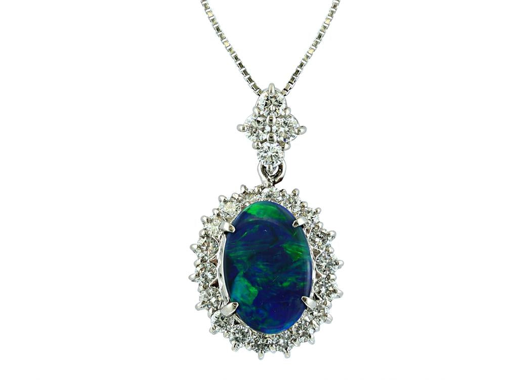 EFFY PLATINUM ,OPAL NECKLACE