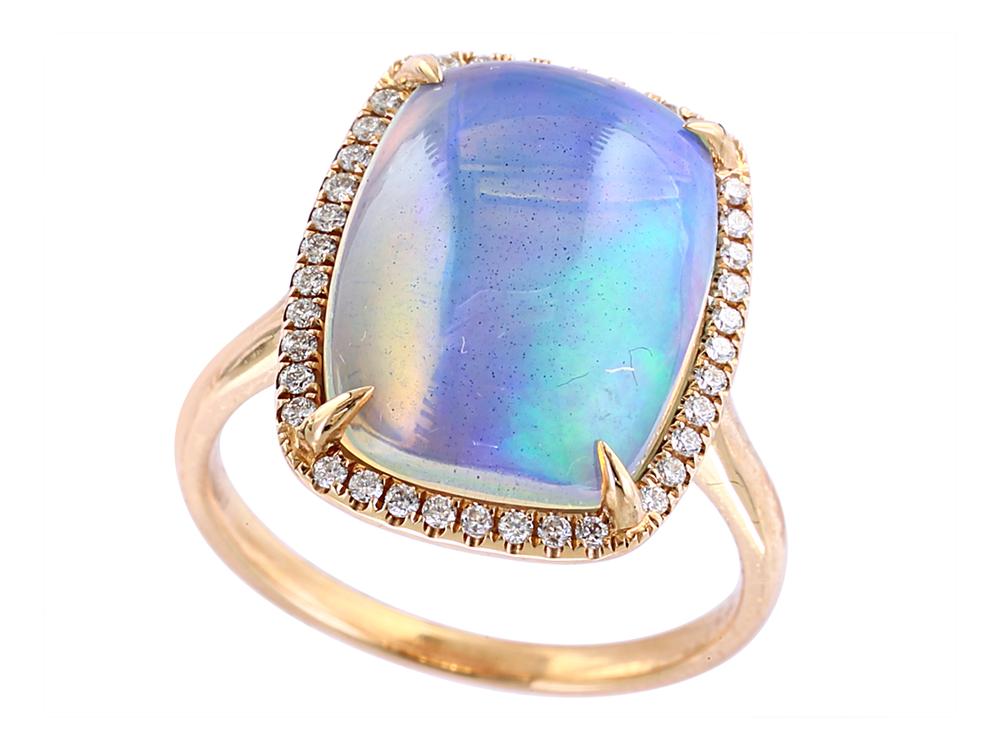 EFFY 14K YELLOW GOLD ,OPAL RING