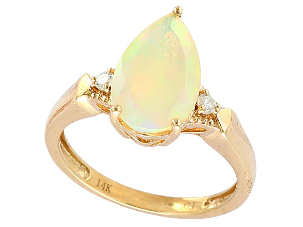 EFFY 14K YELLOW GOLD ,OPAL RING