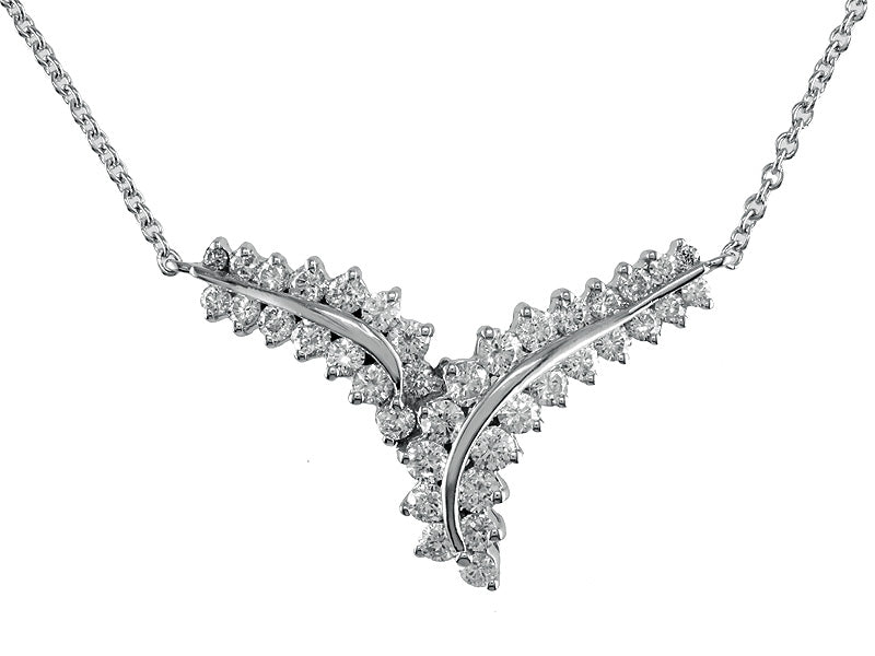 EFFY 14K WHITE GOLD DIAMOND NECKLACE