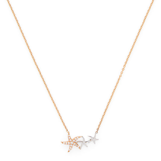 Effy 14K TWO TONE DIAMOND NECKLACE