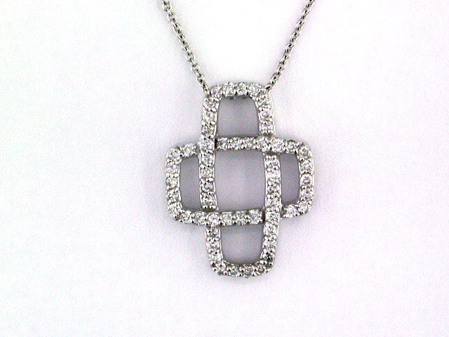 EFFY 14K WHITE GOLD DIAMOND PENDANT