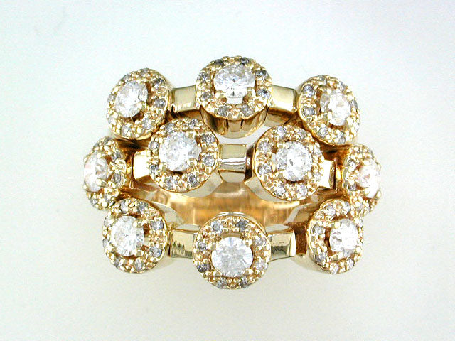 EFFY 14K YELLOW GOLD DIAMOND RING