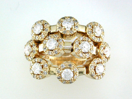 EFFY 14K YELLOW GOLD DIAMOND RING