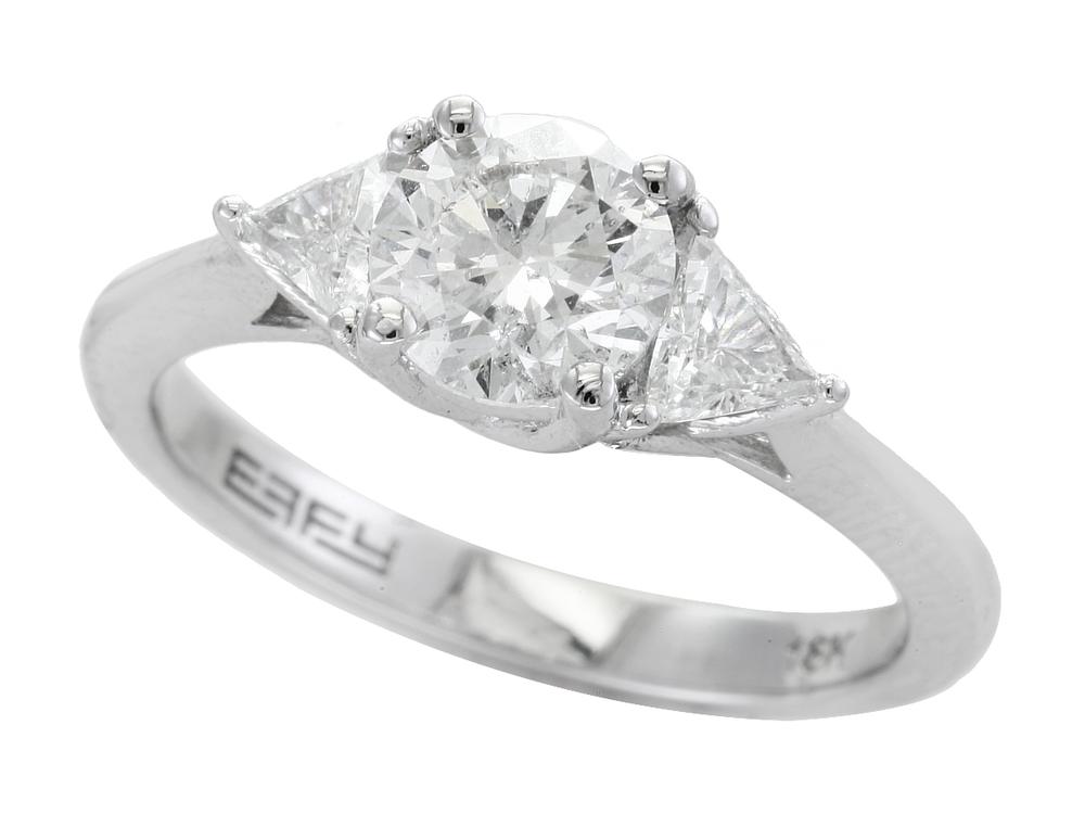 EFFY 14K WHITE GOLD DIAMOND RING