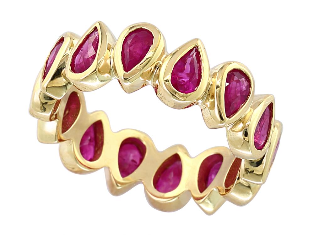 EFFY 14K YELLOW GOLD NATURAL RUBY RING