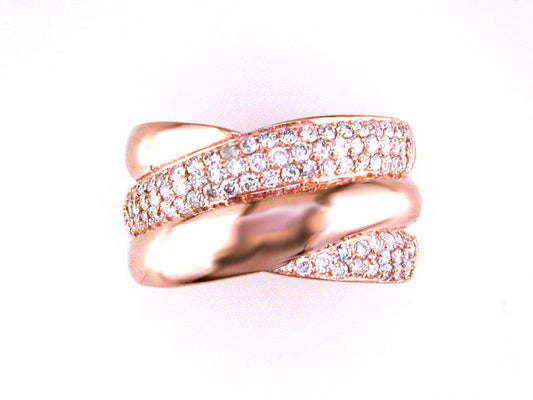 EFFY 14K ROSE GOLD DIAMOND RING