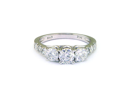 EFFY 14K WHITE GOLD DIAMOND RING