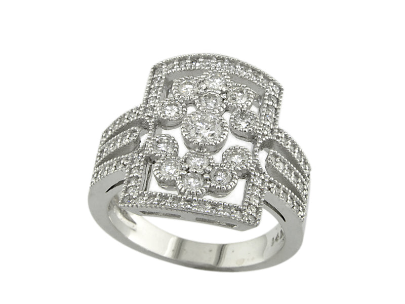 EFFY 14K WHITE GOLD DIAMOND RING