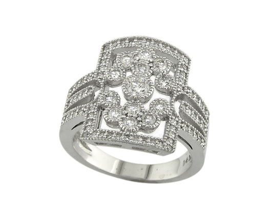 EFFY 14K WHITE GOLD DIAMOND RING