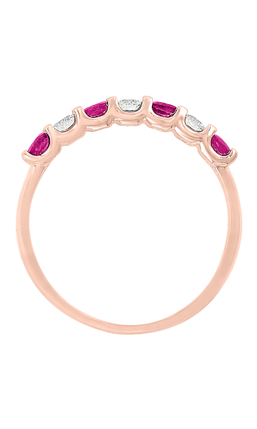 Effy 14K Rose Gold Diamond, Natural Ruby Ring