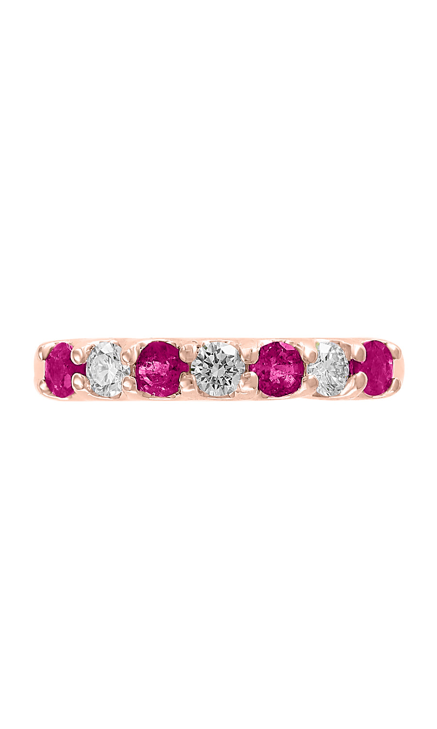 Effy 14K Rose Gold Diamond, Natural Ruby Ring