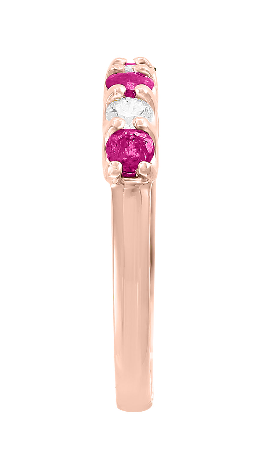 Effy 14K Rose Gold Diamond, Natural Ruby Ring