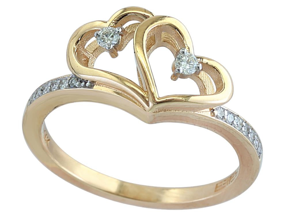 EFFY 14K YELLOW GOLD DIAMOND RING