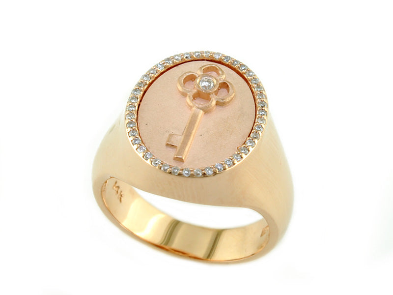 EFFY 14K ROSE GOLD DIAMOND RING