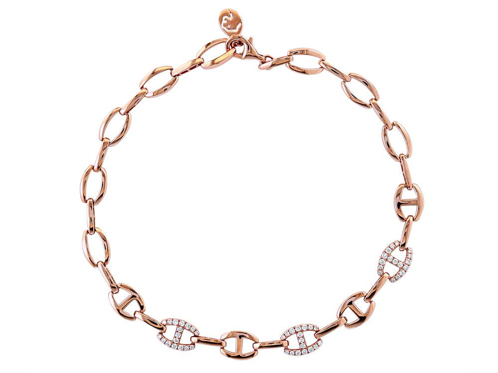 EFFY 14K ROSE GOLD DIAMOND BRACELET