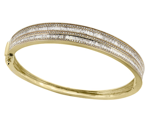 EFFY 14K YELLOW GOLD DIAMOND BANGLE