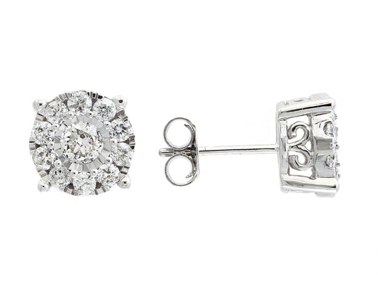 EFFY 14K WHITE GOLD  EARRINGS