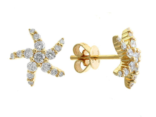 EFFY 14K YELLOW GOLD DIAMOND EARRINGS