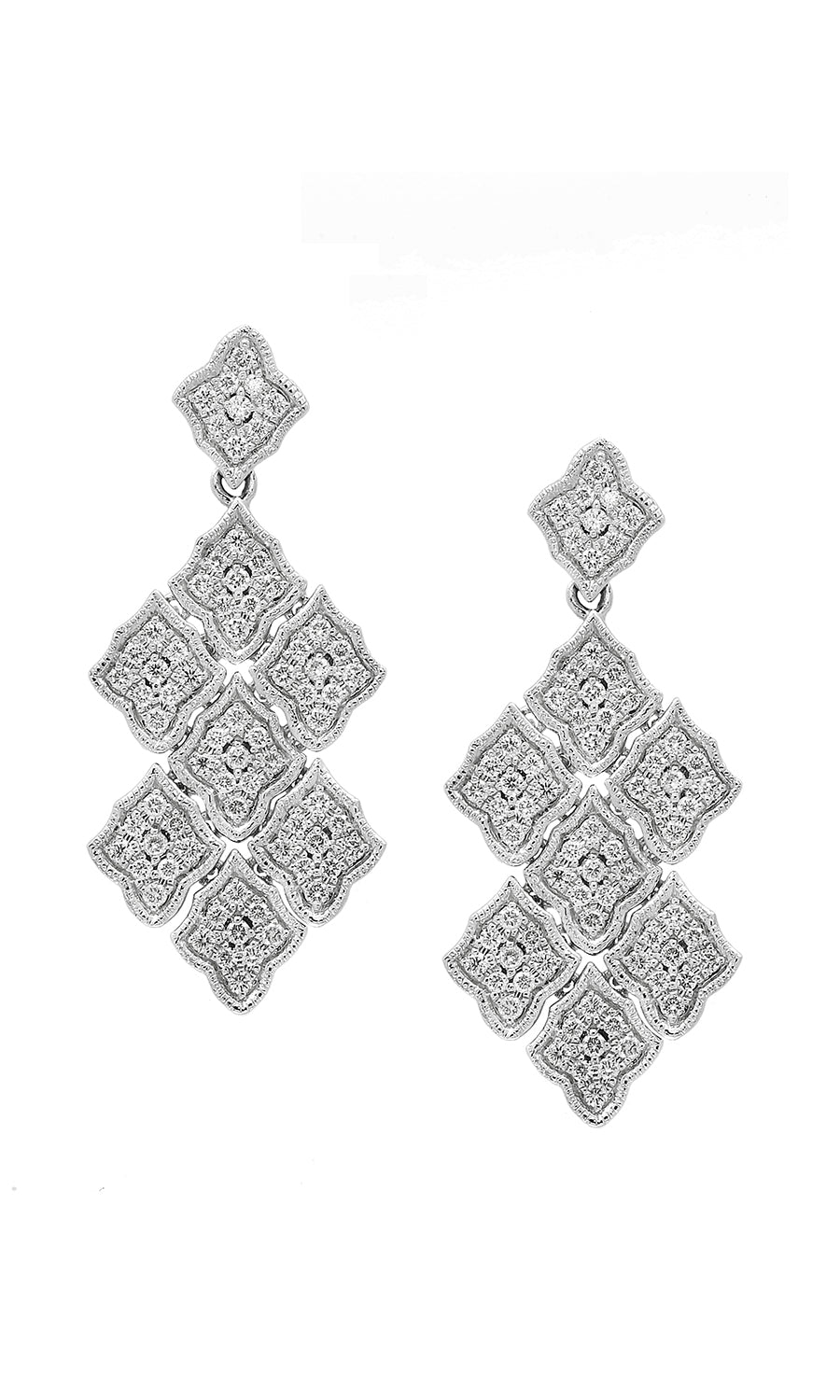 Effy 14K White Gold Diamond Earrings