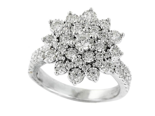 EFFY 925 SILVER DIAMOND RING