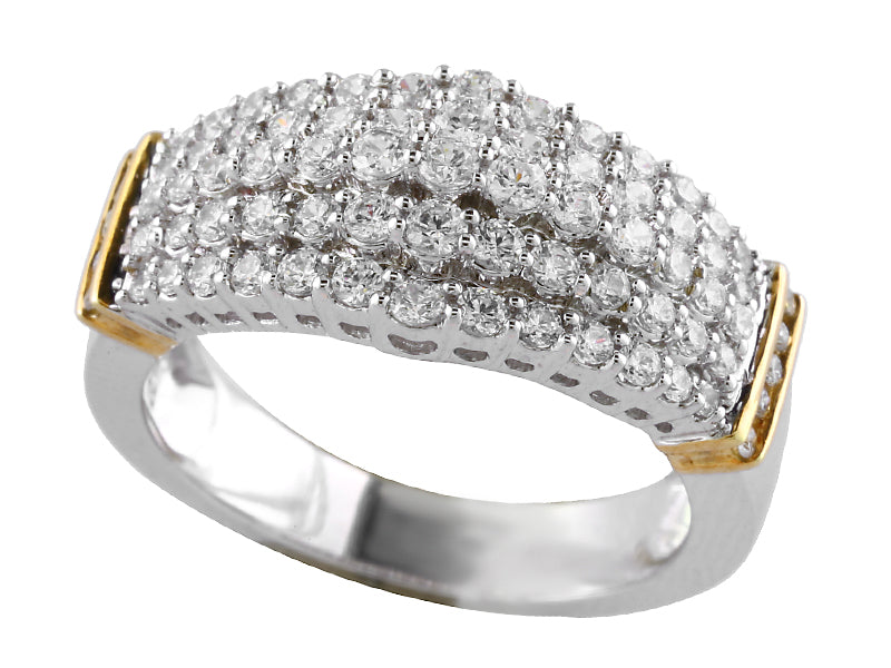 EFFY 14K WHITE and YELLOW GOLD DIAMOND RING