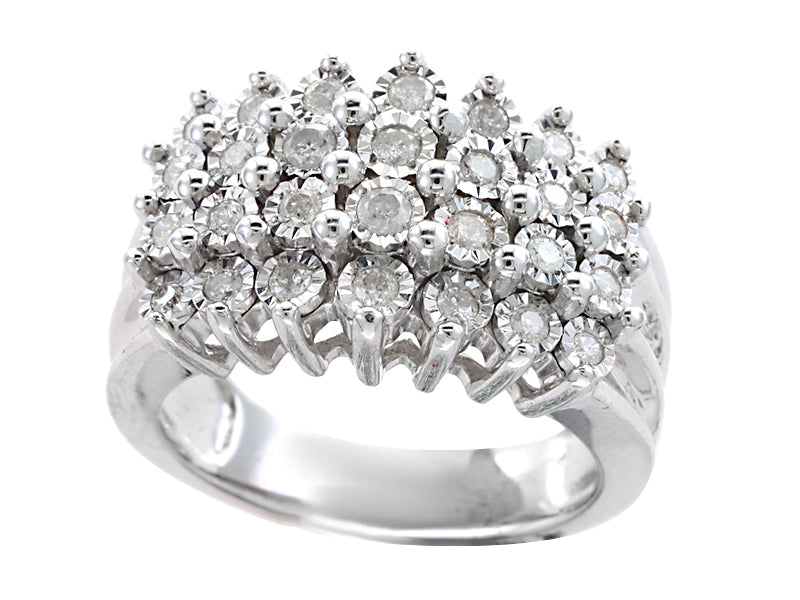 EFFY 925 SILVER DIAMOND RING