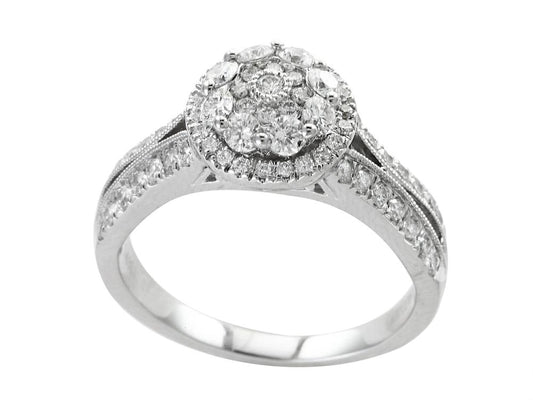 EFFY 14K WHITE GOLD DIAMOND RING