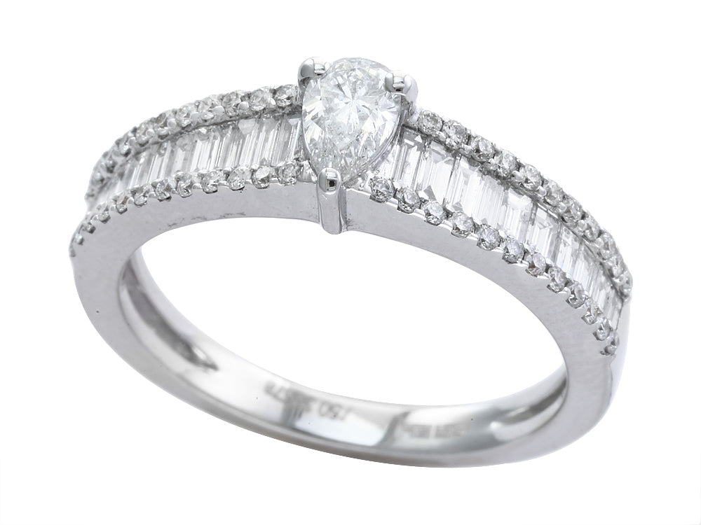 EFFY 14K WHITE GOLD DIAMOND RING