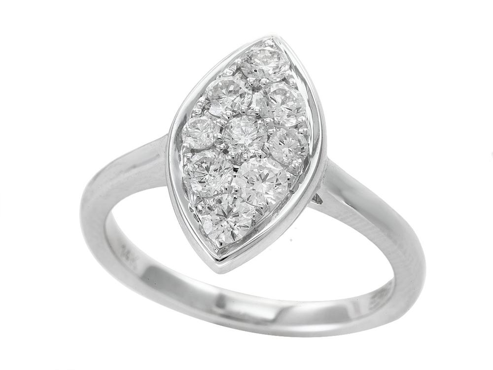 EFFY 14K WHITE GOLD DIAMOND RING