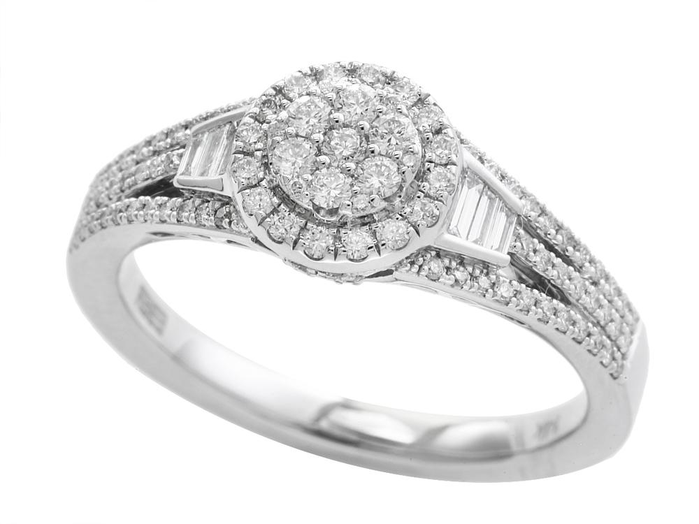 EFFY 14K WHITE GOLD DIAMOND RING