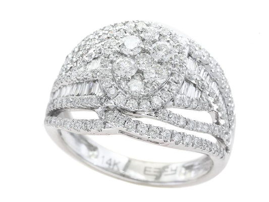 EFFY 14K WHITE GOLD DIAMOND RING