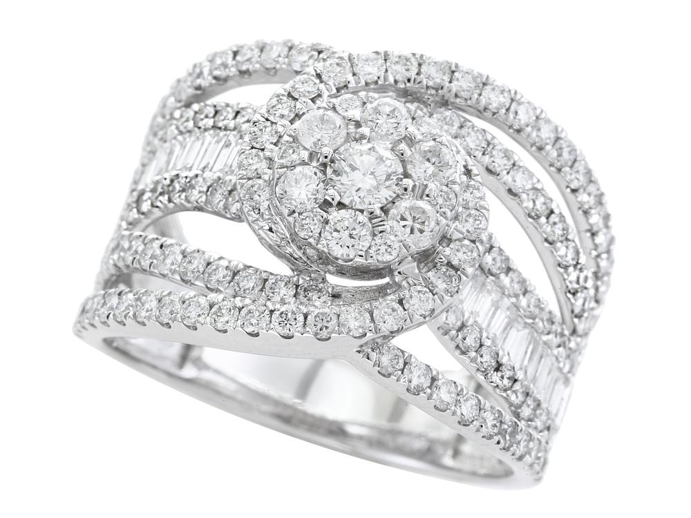 EFFY 14K WHITE GOLD DIAMOND RING