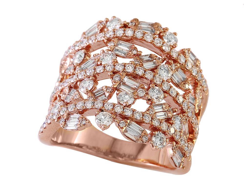 EFFY 14K ROSE GOLD DIAMOND RING