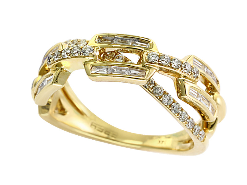 EFFY 14K YELLOW GOLD DIAMOND RING