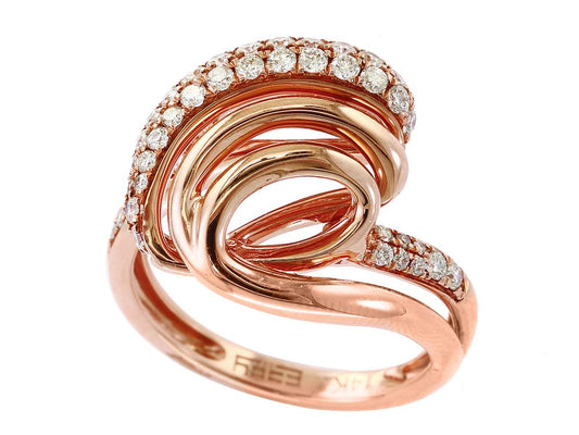 EFFY 14K ROSE GOLD DIAMOND RING