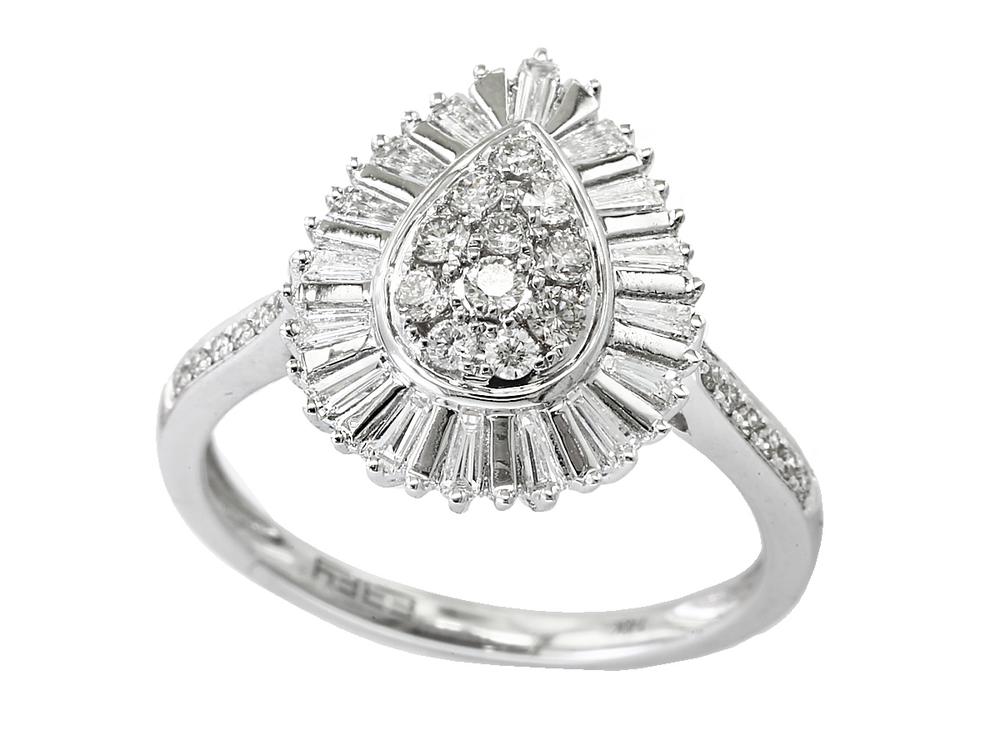 EFFY 14K WHITE GOLD DIAMOND RING